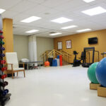 senior rehabilitation gym at Wood Glen Alzheimer’s Community