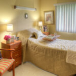 Single patient bedroom at Canfield Healthcare Center